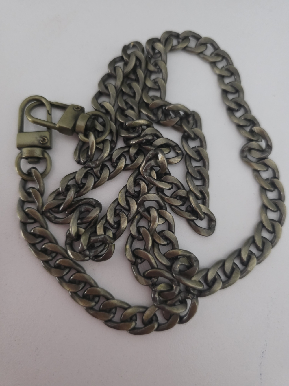 Men's Brass-Tone Chain Strap - Versatile Bag Accessory